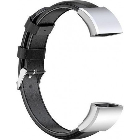 Let op type!! Voor Huawei Band 3 & 4 Pro Oil wax Leather Strap(Zwart)