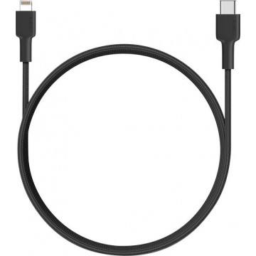 Aukey USB-C naar Lightning kabel - 200cm - Zwart