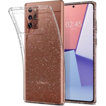 Spigen Liquid Crystal Glitter Samsung Galaxy Note 20 Hoesje - Transparant