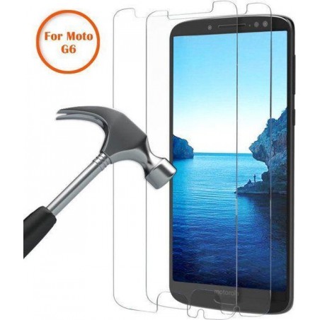 2 Pack - Motorola Moto G6 Beschermglas Screenprotector