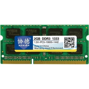 Let op type!! XIEDE X042 DDR3 1333MHz 2GB 1.5 V algemene volledige compatibiliteit geheugen RAM module voor laptop