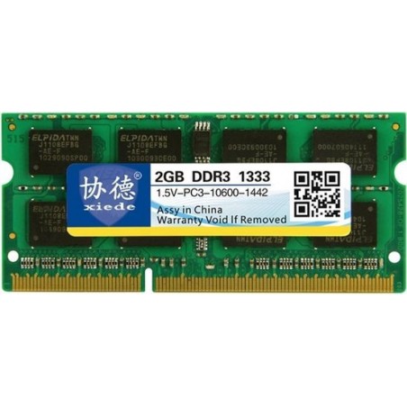 Let op type!! XIEDE X042 DDR3 1333MHz 2GB 1.5 V algemene volledige compatibiliteit geheugen RAM module voor laptop