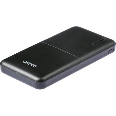 Grixx Optimum Powerbank - 10000mAh - Micro USB en USB-C - Zwart