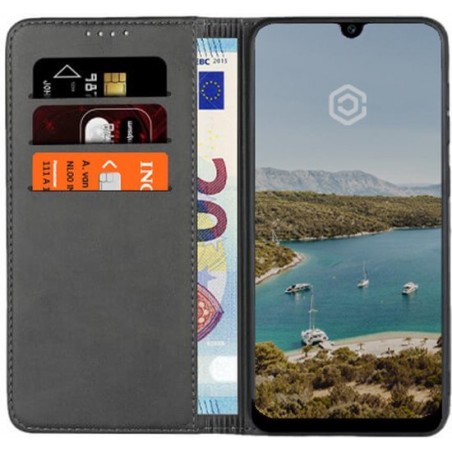 Casecentive Leren Wallet case - Portemonnee hoes - Galaxy A50 zwart