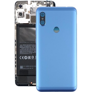 Batterij achterkant met zijtoetsen voor Xiaomi Redmi Note 6 Pro (blauw)