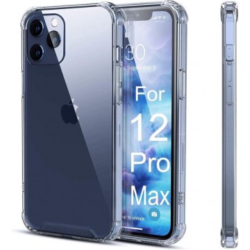 EmpX.nl Apple iPhone 12 Pro Max  TPU Anti shock back cover hoesje