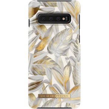 iDeal of Sweden Samsung Galaxy S10 Fashion Back Case Platinum Leaves