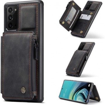 Portemonnee Hoesje | CASEME | Samsung Galaxy Note 20 Back Cover Wallet Case - Black