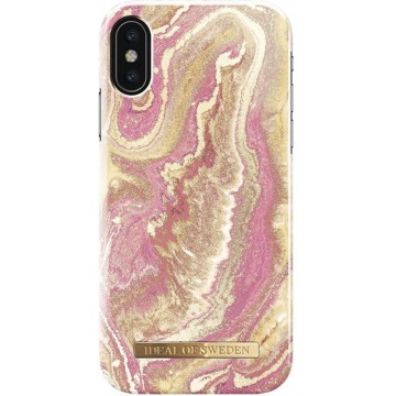 iDeal of Sweden iPhone XS/X Fashion Back Case Golden Blush Marble