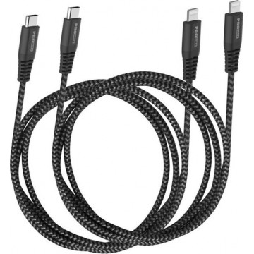 Pro User 2-delige set USB-kabel: USB C - L kabel, 100/150 cm