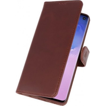 Rico Vitello Echt Leder Hoesje Samsung Galaxy S10 - Mocca