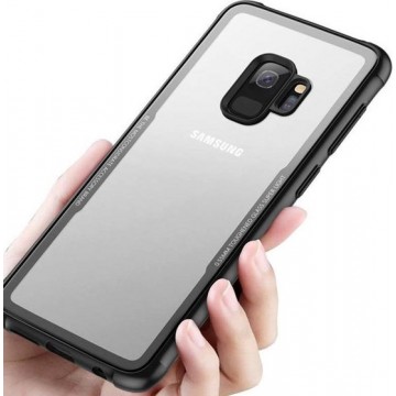 Glass case Samsung Galaxy S8 + gratis glazen Screenprotector  - zwart