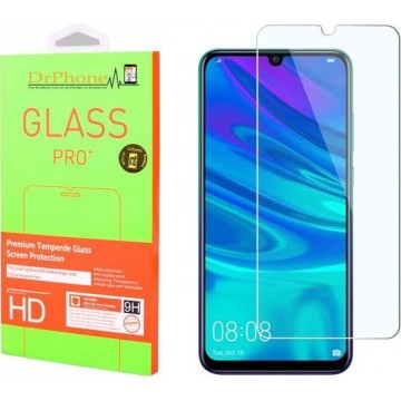DrPhone Huawei P Smart 2019 Glas - Glazen Screen protector - Tempered Glass 2.5D 9H (0.26mm)