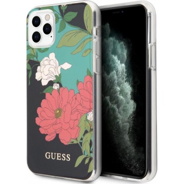 Guess - backcover hoes - iPhone 11 Pro Max - Floral No. 1 + Lunso beschermfolie