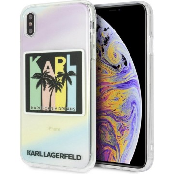 Karl Lagerfeld Backcover hoesje Print - Karlifornia Dreams - iPhone Xs Max - Siliconen