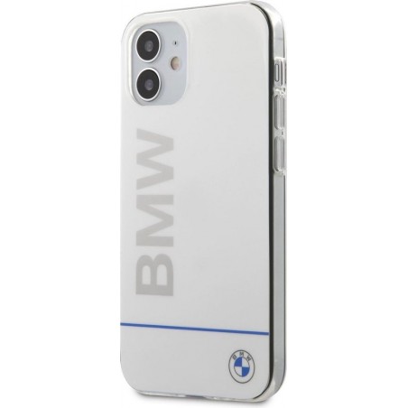 BMW hoesje achterkant voor iPhone 12 mini silicon- wit