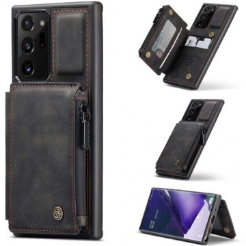 Casme Samsung Galaxy Note 20 Ultra Back Cover Wallet Hoesje - Zwart