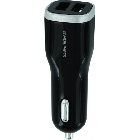 Mobiparts USB autolader met 2 poorten - Quick Charge 3.0 - 5A / zwart