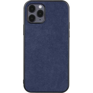 Alcantara Case iPhone 12 Pro Max Blauw