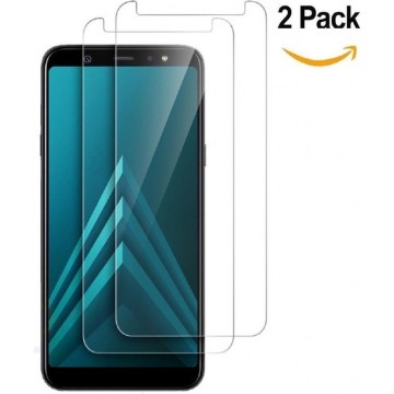 2 Stuks Pack Samsung Galaxy A6 (2018) Beschermglas Tempered glass / Screenprotector