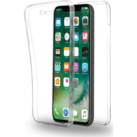 Hoesje voor Apple iPhone X - 360° Full Cover - TPU - Transparant