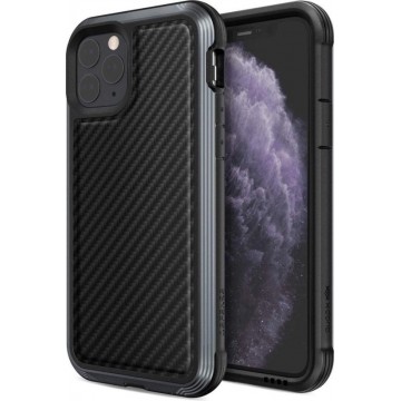 Raptic Lux Apple iPhone 11 pro hoesje carbon fiber zwart