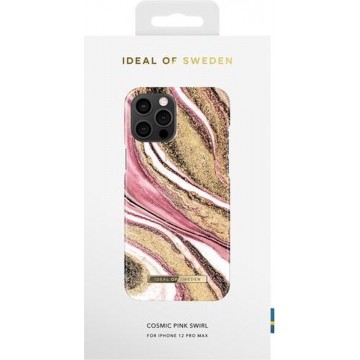 iDeal of Sweden Fashion Case iPhone 12 Pro Max Cosmic Pink Swirl