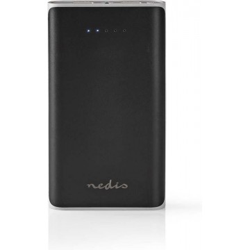 Nedis Powerbank met 2 USB-A poorten (max. 3,1A) - 15.000 mAh / zwart