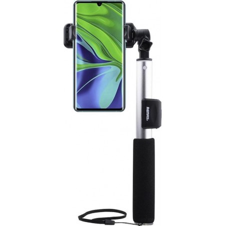 Remax - Xiaomi Mi Note 10 Selfie Stick Bluetooth Zilver