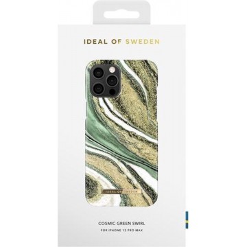 iDeal of Sweden Fashion Case iPhone 12 Pro Max Cosmic Green Swirl