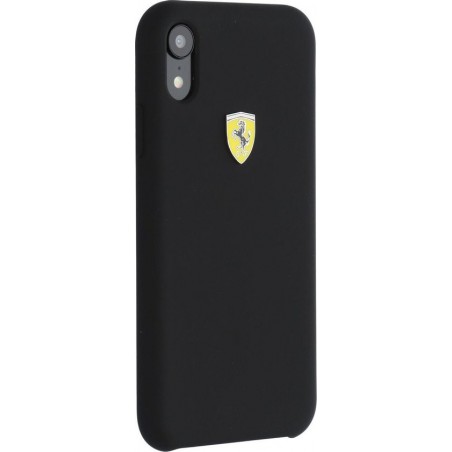 Zwart Ferrari Backcover hoesje voor Apple iPhone XR - SF Silicone