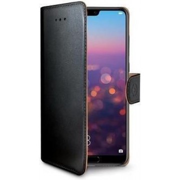 Celly - Huawei P20 Pro - Wally Bookcase Black - Openklap Hoesje Huawei P20 Pro  - Huawei Case Black
