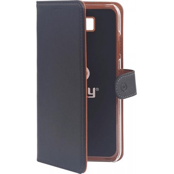 Celly - Samsung Galaxy J6 Plus (2018) - Wally Bookcase Black - Openklap Hoesje Samsung Galaxy J6 Plus - Samsung Case Black