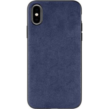 iPhone X/XS Alcantara Case Blauw