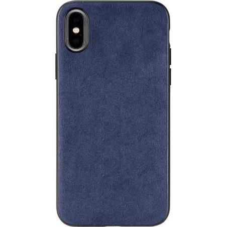 iPhone X/XS Alcantara Case Blauw