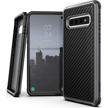 Raptic Lux Samsung Galaxy S10 hoesje carbon fiber zwart
