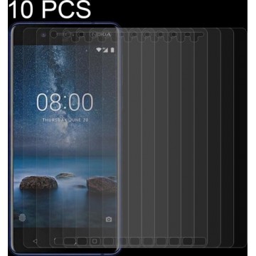 10 STKS Nokia 8 0,26 mm 9H Oppervlaktehardheid 2.5D Gebogen rand gehard glas displayfolie