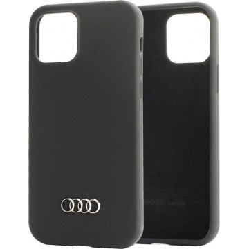 Q3 Silicone Backcover voor de iPhone 12, iPhone 12 Pro - zwart