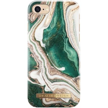 iDeal of Sweden - iPhone SE (2020) Hoesje - Fashion Back Case Golden Jade Marble