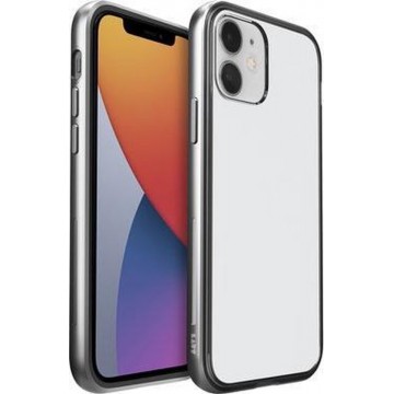LAUT Exoframe bumper iPhone 12 mini hoesje Zilver