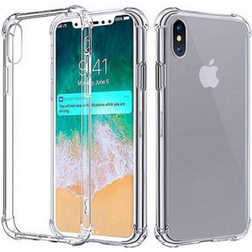 Backcover Shockproof TPU + PC voor Apple iPhone XS Max Transparant