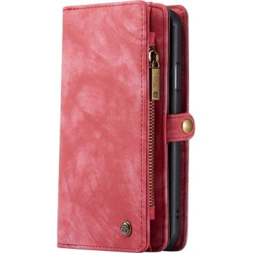 Mobigear CaseMe Luxury Wallet Case Rood Apple iPhone 11
