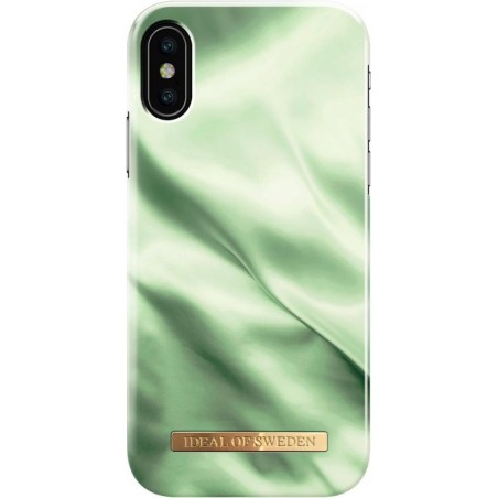 iDeal of Sweden iPhone XS / X Fashion Hoesje Pistachio Satin