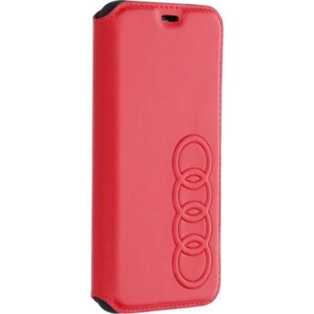 iPhone Xs/X Bookcase hoesje - Audi - Effen Rood - Kunstleer