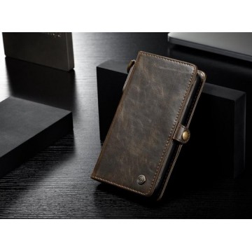 Leren Wallet + uitneembare Case - iPhone 7/8/SE 2020 - Bruin - Caseme