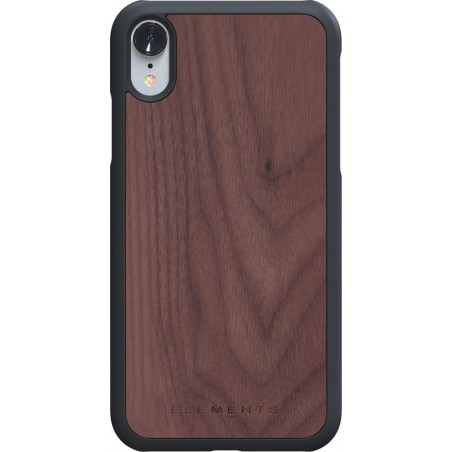 Nordic Elements Gefion backcover voor Apple iPhone XR -  Walnoot hout / donkergrijs