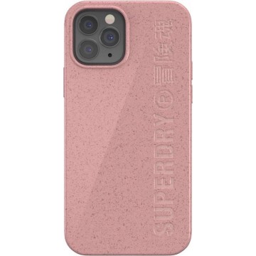 Superdry - iPhone 12 Hoesje - Back Case Biodegradable Roze