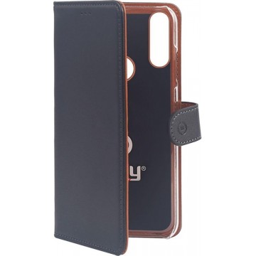 Celly - Huawei Y6 (2019) - Wally Bookcase Black - Openklap Hoesje Huawei Y6 - Huawei Case Black