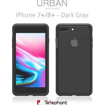 Telephant Urban iPhone 7/8 Plus Bumperhoes donkergrijs