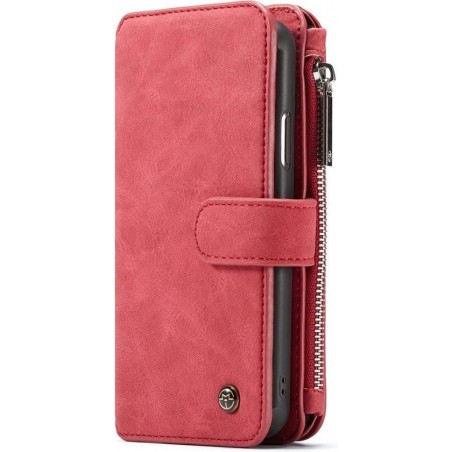 CaseMe Luxury Wallet Flip Case Rood iPhone XR